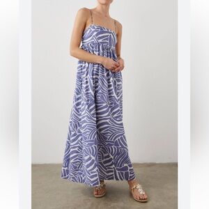 Rails Maxi Dress in Blue and White